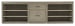 Linville Falls - 96" Credenza With Small File And 2 Opens - Gray