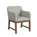 Glinda - 7 Piece Standard Height Dining Set (Table, Four Chairs And Two Upholstered Chairs) - Brown
