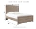 Culverbach - Full Panel Bed - Gray