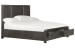 Abington - Panel Bed With Storage King - Weathered Charcoal