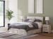 Lawroy - Light Natural - Queen Panel Bed With Storage Footboard And 2 Under Bed Storage Units