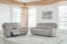 Barnsana - Ash - 2 Pc. - Power Reclining Sofa, Power Reclining Loveseat