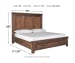 Royard - Warm Brown - California King Panel Bed With 2 Storage Drawers