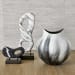 Double Vision - Sculpture - Black / Bronze / White