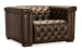 Savion - Deux Power Recliner With Power Headrest - Dark Brown