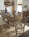 Moriville - Dark Gray - 7 Pc. - Counter Extension Table, 4 Barstools, Bench, Server