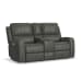 Linden - Power Reclining Loveseat With Console & Power Headrests & Lumbar - Charcoal