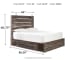 Drystan - Queen Panel Bed With 2 Side Drawers - Brown / Beige