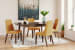 Lyncott - Brown / Yellow - 5 Pc. - Butterfly Extension Table, 4 Side Chairs
