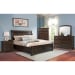 Kingston - Queen Bed With Storage Footboard And Non-Storage Rails - Walnut