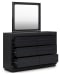 Londer - Black - Dresser And Mirror