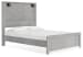 Cottonburg - Light Gray/white - Queen Panel Bed With Sconce Lights