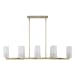 Mistie - 8 Light Linear Chandelier - Bronze