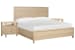 Merrifield - King Panel Bed With 2 Nightstands - Sandstone Beige