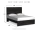 Belachime - Queen Panel Bed - Black