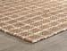 Serene - 8' x 8' Windowpane Chenille Area Rug - Ivory