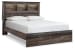 Drystan - Queen Panel Bookcase Bed - Brown / Beige