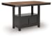 Wildenauer - Brown / Black - 7 Pc. - Rectangular Dining Room Counter Table, 6 Barstools