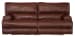 Wembley - Italian Leather Match Lay Flat Reclining Sofa - Walnut
