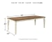 Realyn - Chipped White - Rect Dining Room Ext Table