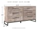 Neilsville - Whitewash - Six Drawer Dresser