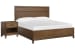 Ridgefield - California King Panel Bed With Open Nightstand - Russet