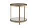 Metal Designs - Royere Round End Table - Dark Brown - Metal
