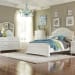 Stardust - 3 Piece Bedroom Set (Full Panel Bed, Dresser & Mirror) - White