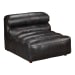 Ramsay - Leather Armless Chair - Antique Black