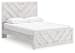 Cayboni - Whitewash - Queen Panel Bed