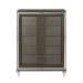 Twenty Nine - 5-Drawer Flip-Top Chest - Dark Brown