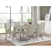 Eleanor - 7 Piece Standard Height Dining Set (Rectangular Table And Six Chairs) - White