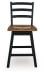 Wildenauer - Swivel Stool (Set of 2) - Brown / Black