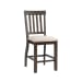 Stone - Counter Height 9 Piece Dining Set, Table & Eight Slat Back Chairs - Smokey Walnut