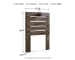 Drystan - Brown / Beige - Twin Panel Headboard