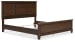 Danabrin - California King Panel Bed - Brown