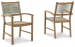 Janiyah - Light Brown - Rope Back Arm Chair (Set of 2)