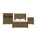 Heritage - 3 Piece Queen Sleigh Bedroom Set - Oak Brown
