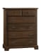 Lancaster County - 5 Drawer Chest - Dark Brown