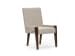 Reena - Extendable Trestle Dining Table With 6 Host Chairs And Sideboard - Rich Brown / Beige