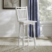 Magnolia Manor - Spindle Back Swivel Bar Stool - Antique White & Weathered Bark