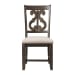 Stone - Wooden Swirl Back Side Chair (Set of 2) - Smokey Walnut