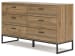 Deanlow - Six Drawer Dresser - Honey