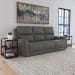 Carter - Power Reclining Sofa With Console & Power Headrests & Lumbar - Smoke