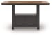 Wildenauer - Brown / Black - 7 Pc. - Rectangular Dining Room Counter Table, 6 Barstools