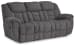 Foreside - Charcoal - 3 Pc. - Reclining Sofa, Reclining Loveseat With Console, Rocker Recliner