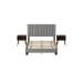 Coyote - Queen Bed With Carroll Grey With Two End Table (3A Packing)