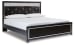 Kaydell - Black - King Upholstered Glitter Panel Bed