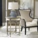 Sandy - Wing Back Armchair - Beige & Dark Brown