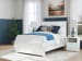 Bostwick Shoals - White - Full Panel Bed With Framed Footboard